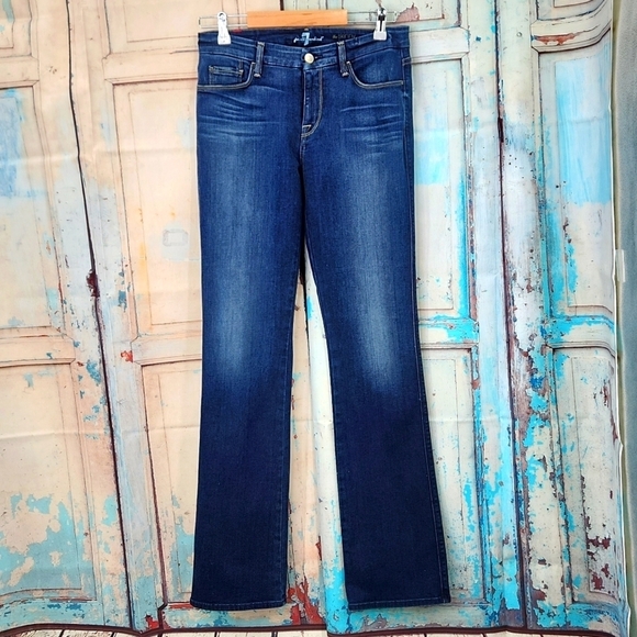 7 For All Mankind The Skinny Boot Cut Jeans - Picture 1 of 8